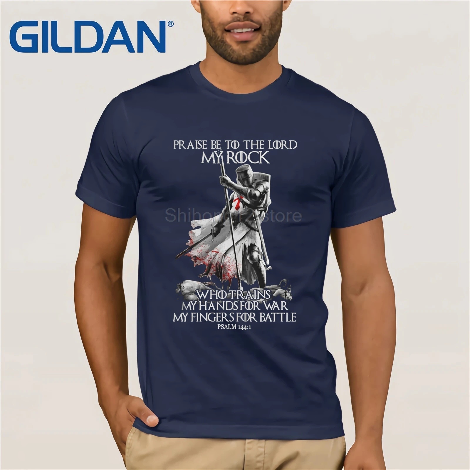 Футболка 2020 модная мужская футболка с рисунком рыцаря темплара похвалить