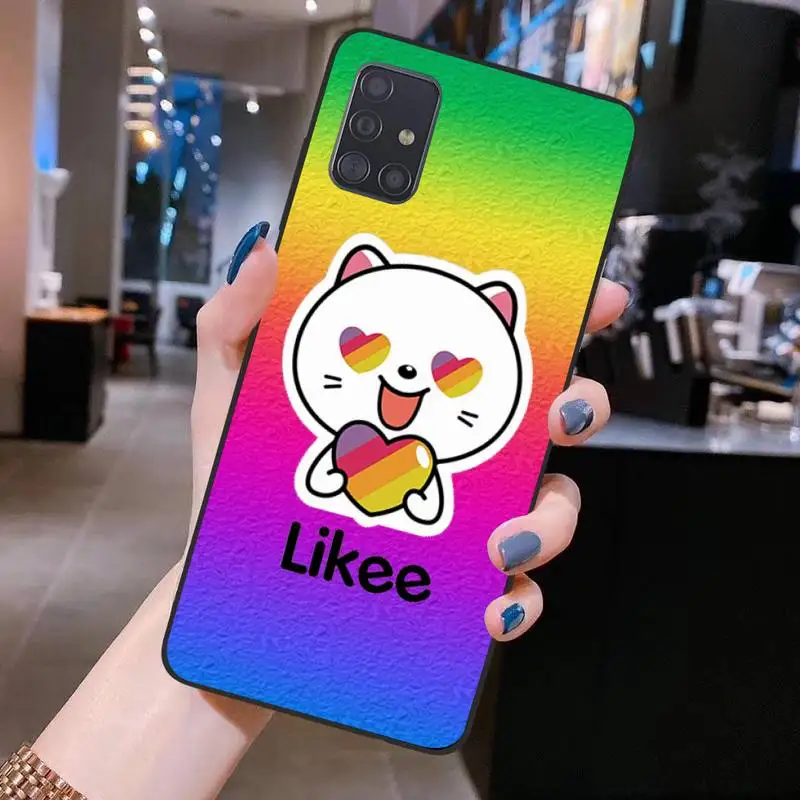 

Dabieshu Likee Cute cartoon cat love heart Phone Case Cover for Samsung S20 plus Ultra S6 S7 edge S8 S9 plus S10 5G lite 2020