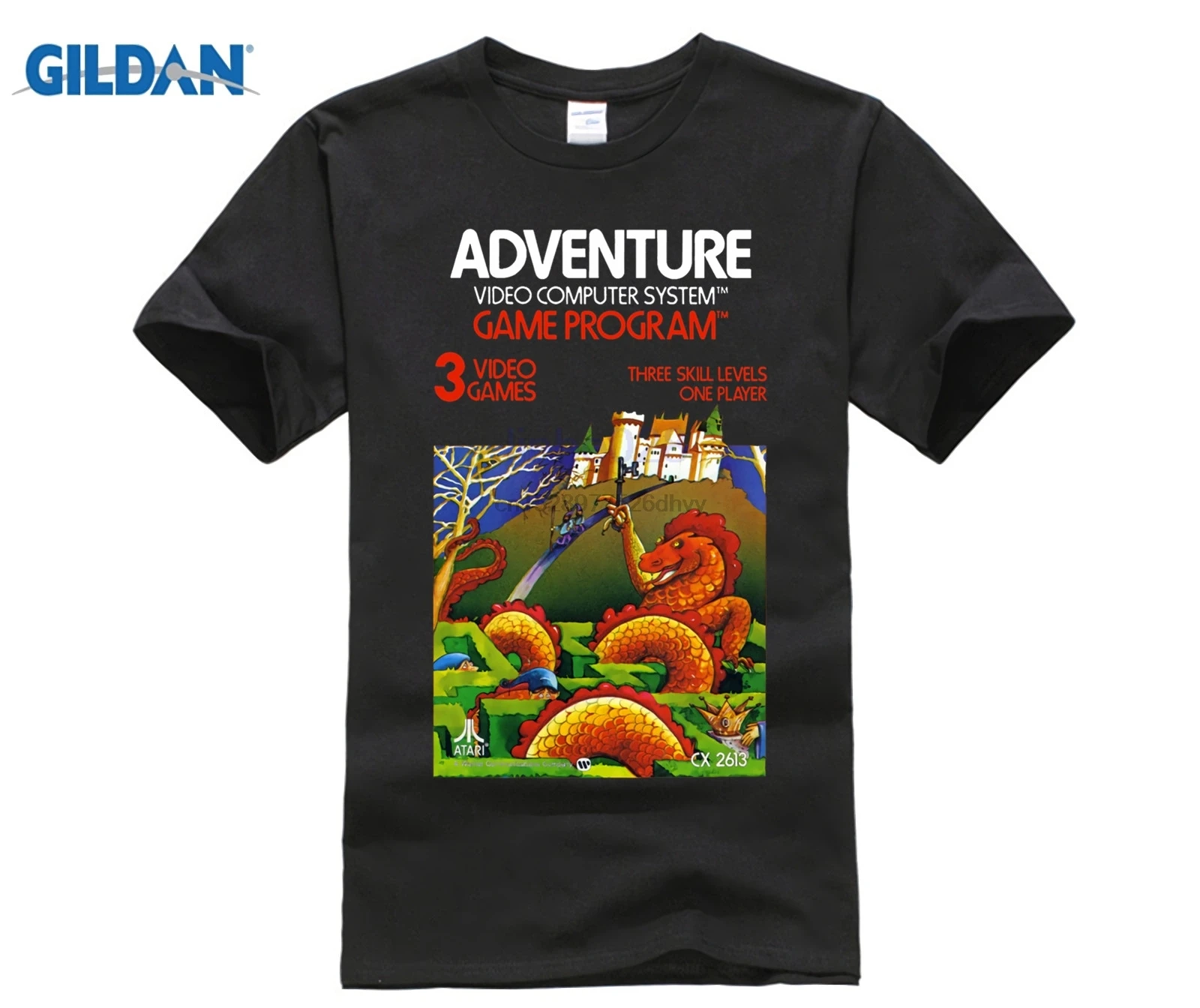 Adventure Atari 2600 Ретро Винтажная футболка для видео игр