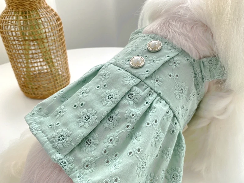 

XXS XS Puppy Dress Skirt Summer Dog Dresses Yorkshire Chihuahua Pomeranian Shih Tzu maltese Poodle Bichon Clothing Pet Costume