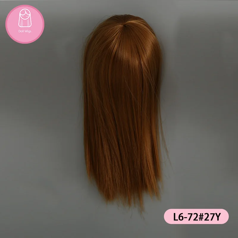 Парик bjd кукла L6# Размер 16-17 см 1/6 вьющиеся парик Жаростойкие синтетические длинные волосы bjd кукла парики в красоты - Цвет: L6-72 27Y
