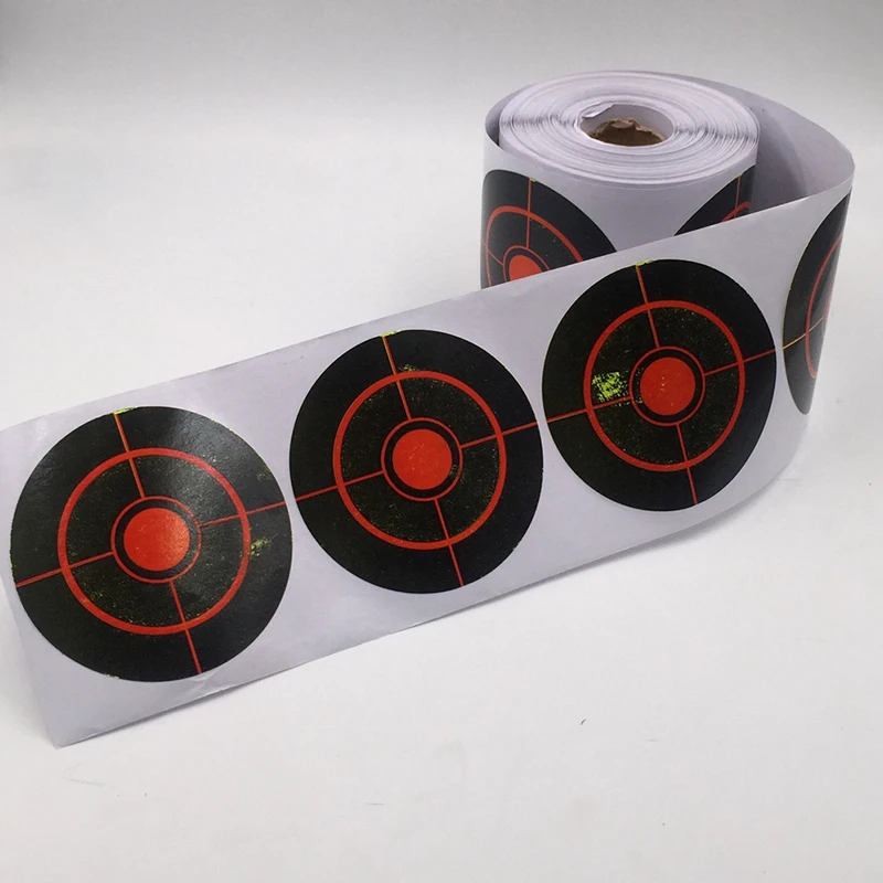 250 рулонов наклеек для стрельбы, 7,5 см, долговечные аксессуары для стрельбы, Bullseye, брызговая мишень, реактивная наклейка от AliExpress WW