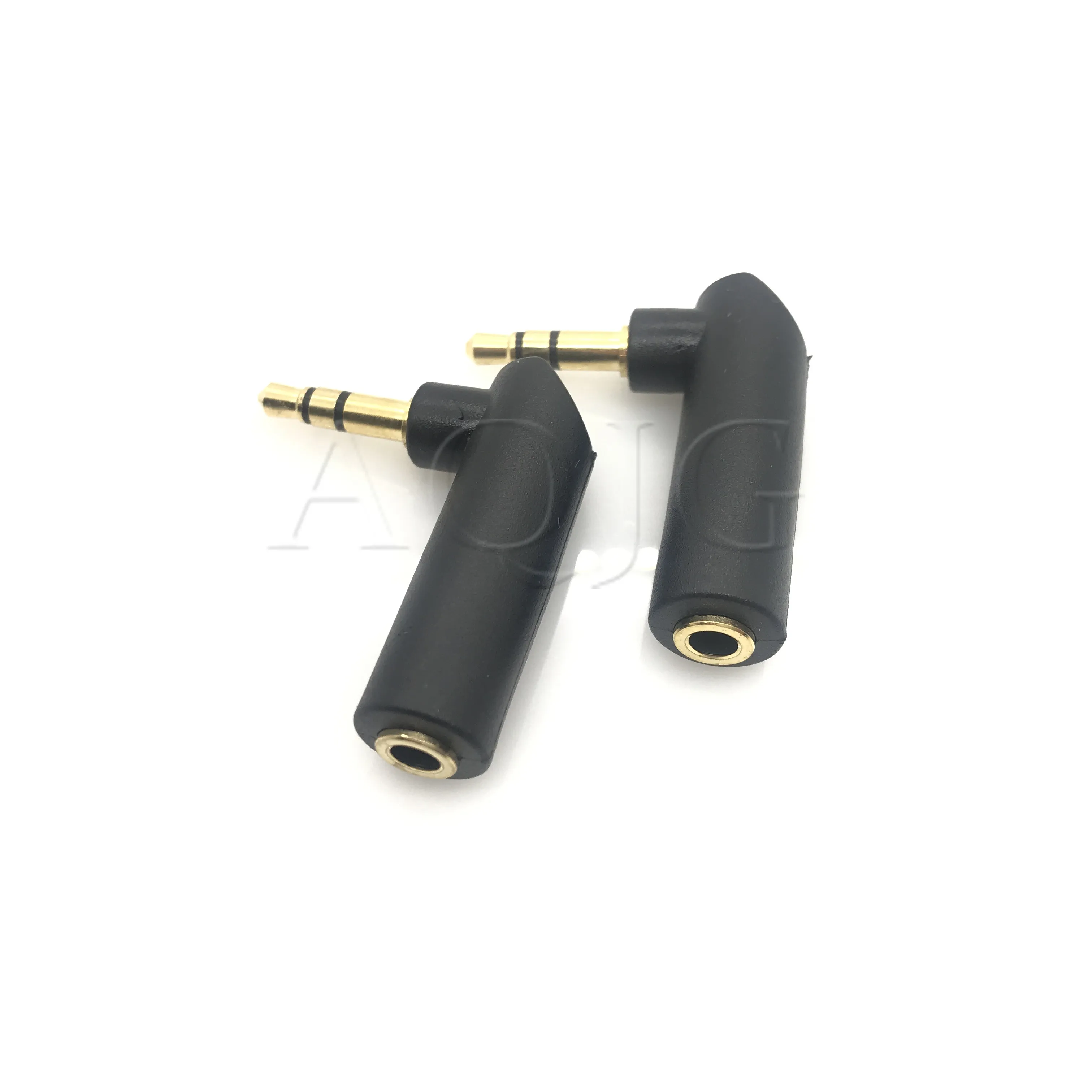 1Pcs Gold 3.5mm 3 Pole Stereo 90 Degree Right Angle Female to 3Pole Male Audio Plug L Shape Jack Adapter Connector | Обустройство