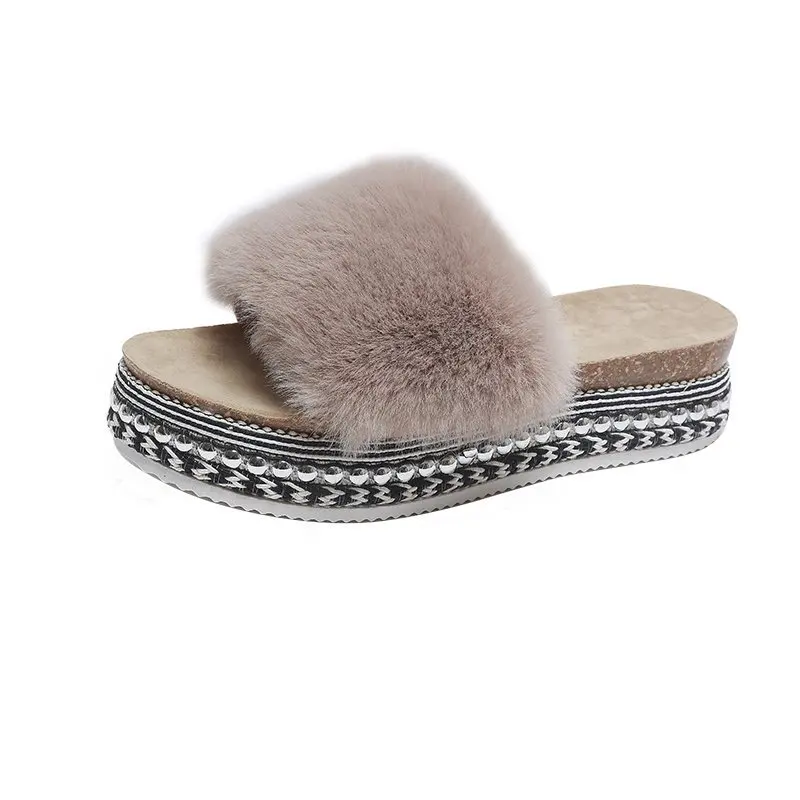 

2021 Women Summer Sandals Woman Shoes Woman Slip on Bow Flip Flops Beach Slippers High Heel Female Shoes Non-slip Wedge Shoes