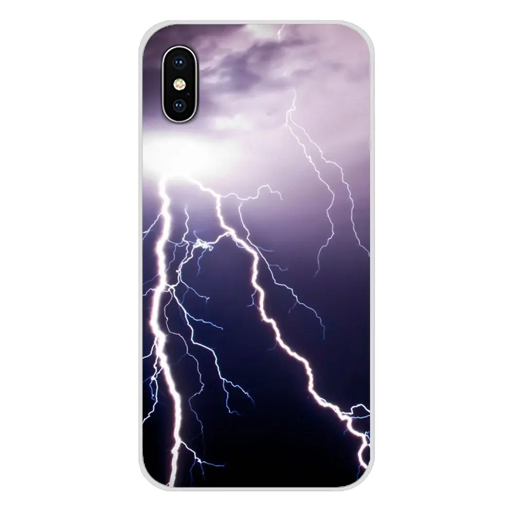 Lightning storm для Apple iPhone X XR XS 11 12pro MAX 4S 5C SE 2020 6S 7 8 Plus ipod 5 6 аксессуары чехол телефона -