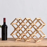 quality collapsible wooden wine racks bottle cabinet stand holders wood shelf organizer storage for retro display cabinet