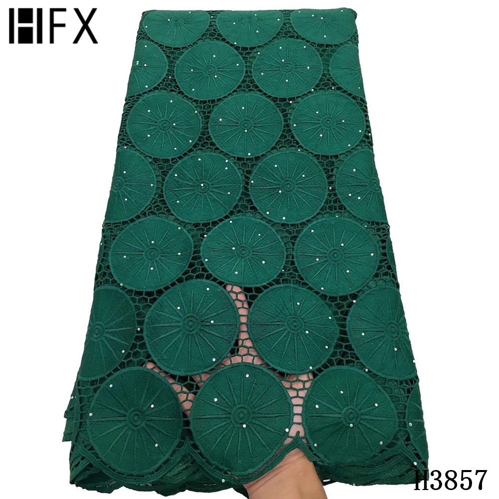 HFX Королевский синий Новинка 2021 Африканские кружева высокого качества вышивка