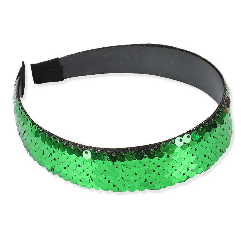 Повязка на голову с двусторонними блестками для девочек |