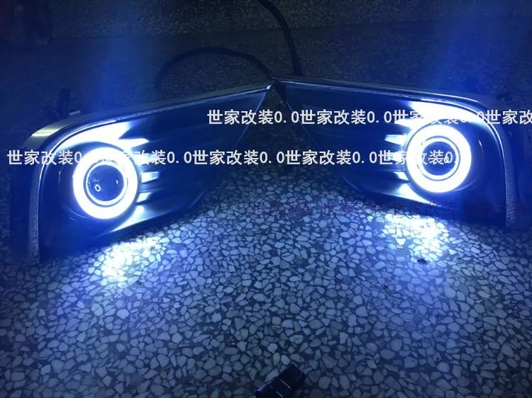 Инновационные светодиодные дневные ходовые огни Eosuns Cob Angel Eye Drl + Галогенные