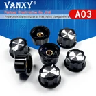 5 шт. шапка MF-A03 Ручка потенциометра WH118WX050 бакелитовая ручкамедный сердечник внутреннее отверстие 6 мм