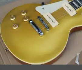 Бесплатная доставка Новый Левая рука электрогитара Goldtop гриф из розового дерева