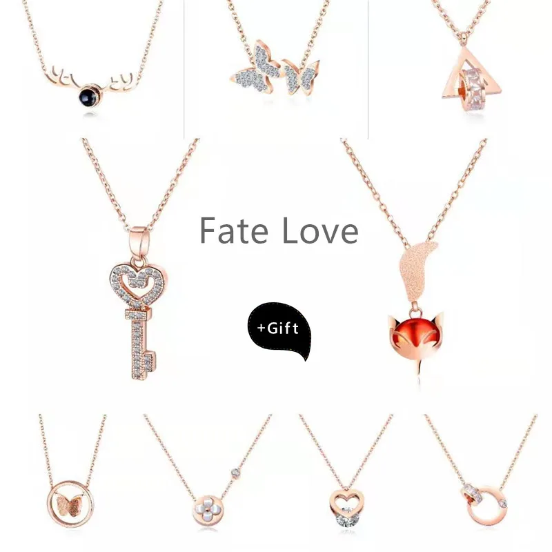 Ювелирные изделия Fate Love оригинальное заводское ожерелье с кулоном женское