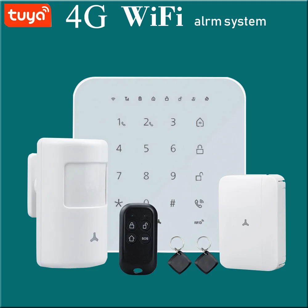 Wi-Fi GSM домашняя система охранной сигнализации дополнительный комплект Tuya smart life