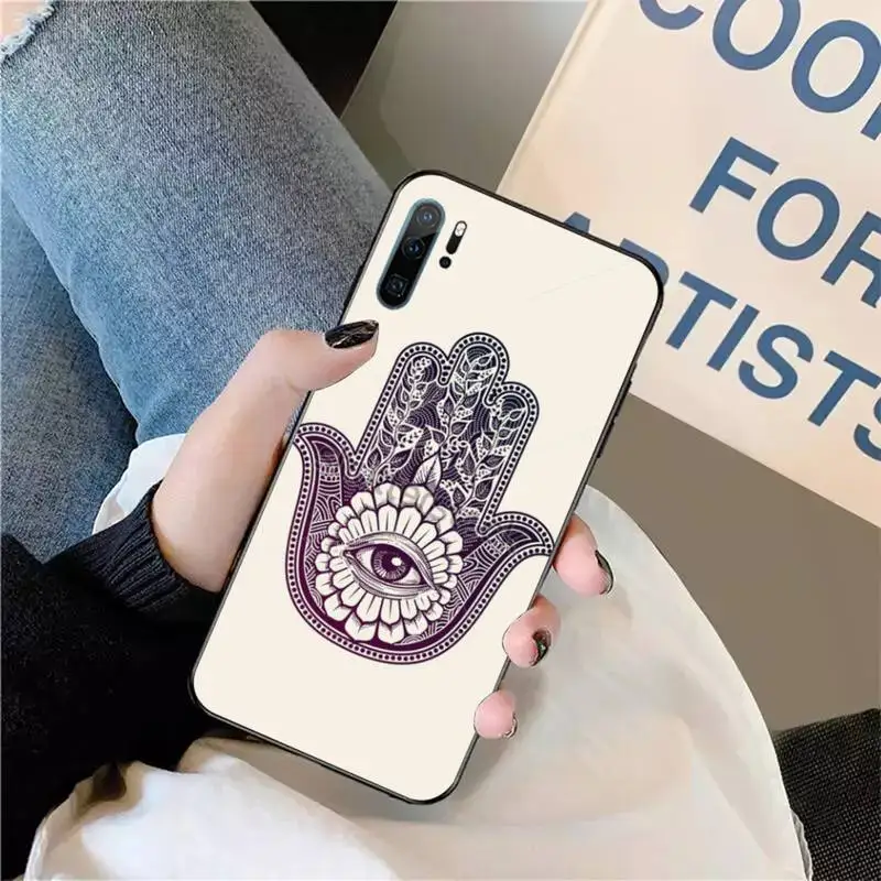

Hamsa Hand of Fatima Phone Case For Huawei honor Mate P 9 10 20 30 40 Pro 10i 7 8 a x Lite nova 5t
