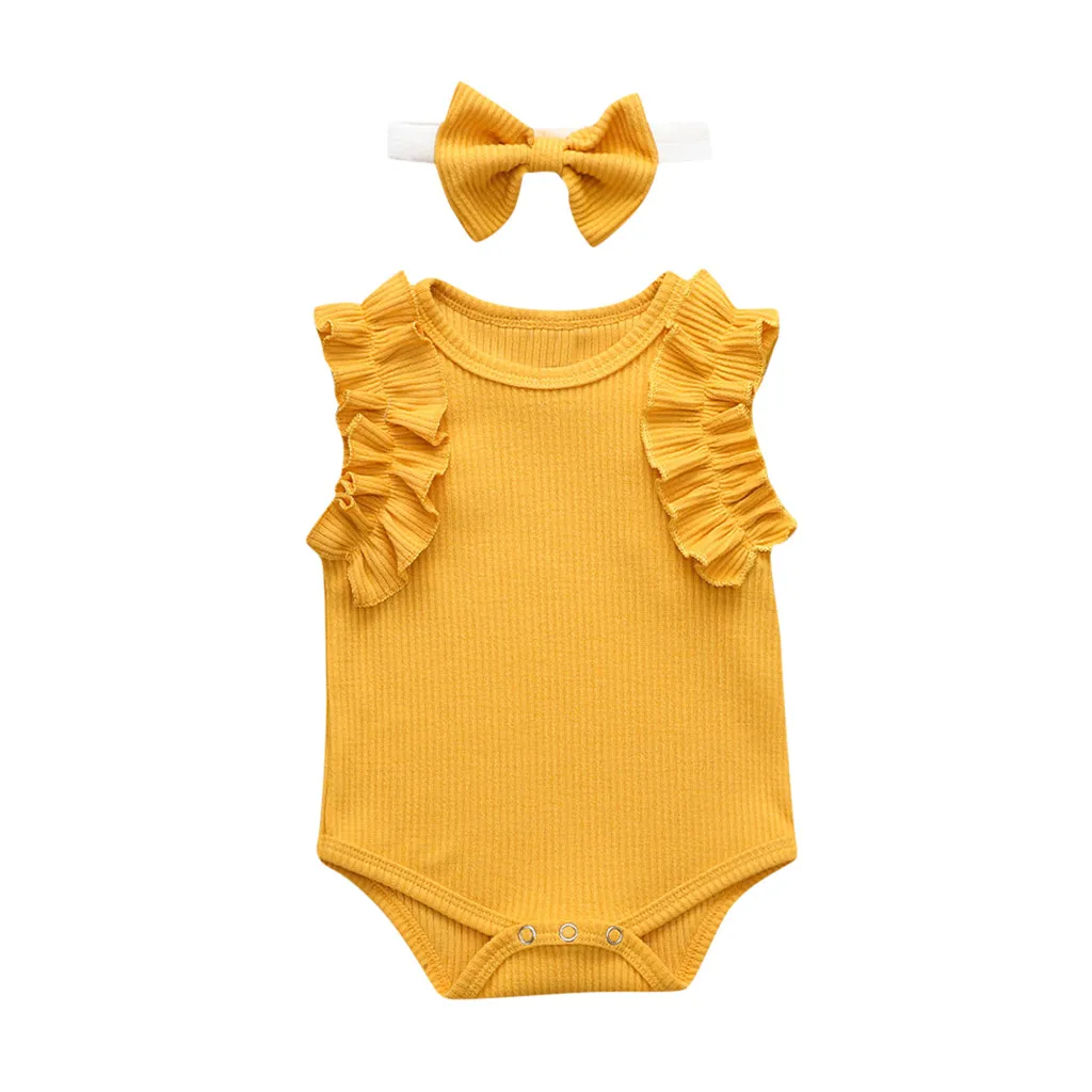 Комплект из 2 предметов комбинезон с кружевным гофрированным воротником повязка