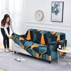 Чехол для дивана, эластичный, с геометрическим рисунком, для 3-х местного дивана