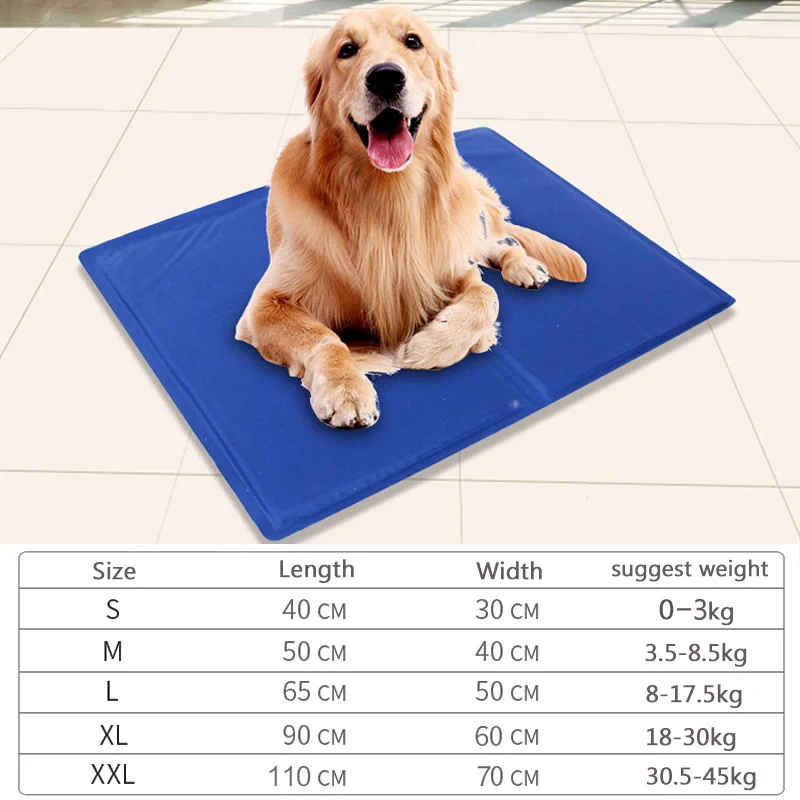 

Dog Cooling Mat Pet Ice Pad Teddy Mattress Pet Cool Mat Bed Cat Cushion Summer Keep Cool Pet Gel Cooling Dog Mat For Dogs