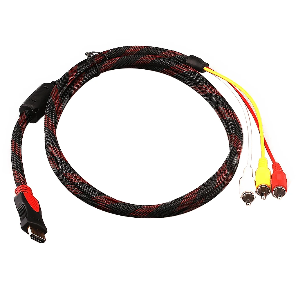 Адаптер переходник со штекера HD на 3 RCA Видео Аудио AV для HDTV 1080 P цифровой