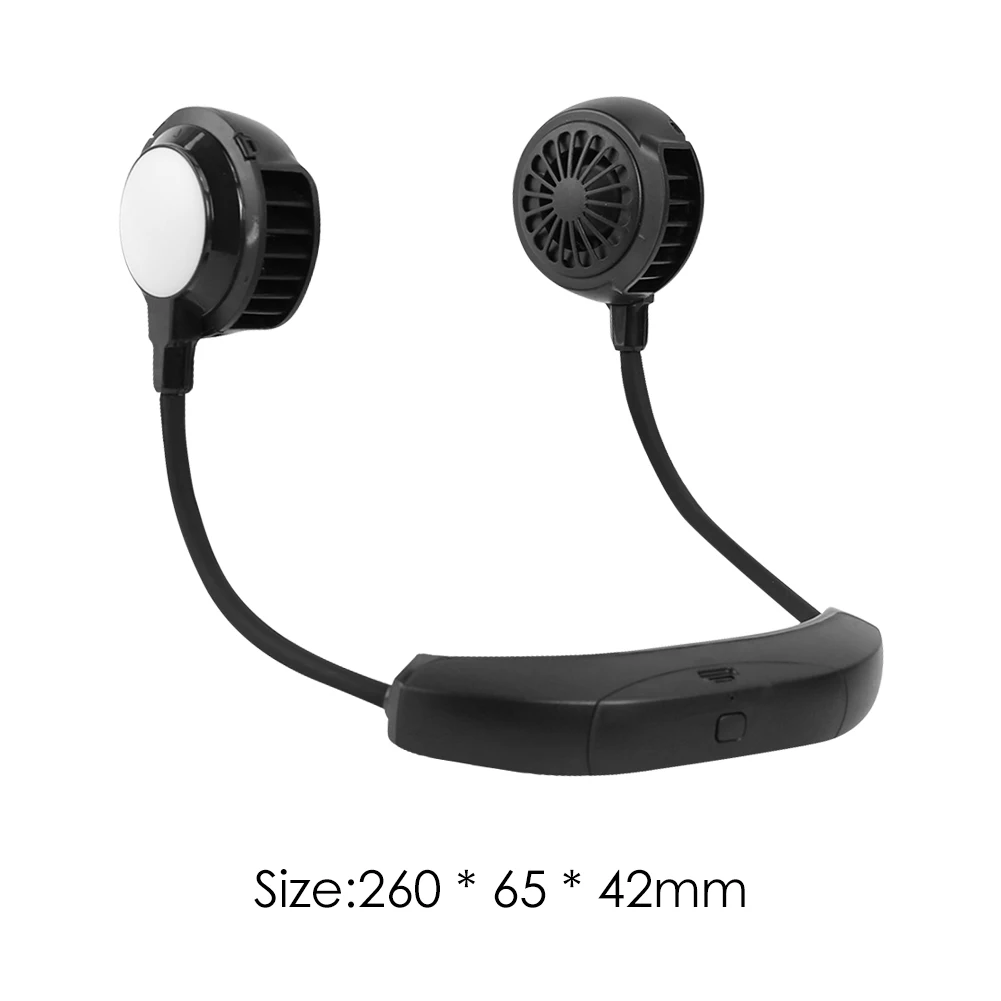 

Mini Wearable Neck Fan USB Rechargeable Personal Neckband Fan for Outdoor Sports Summer Household Office Desk Fan Radiator