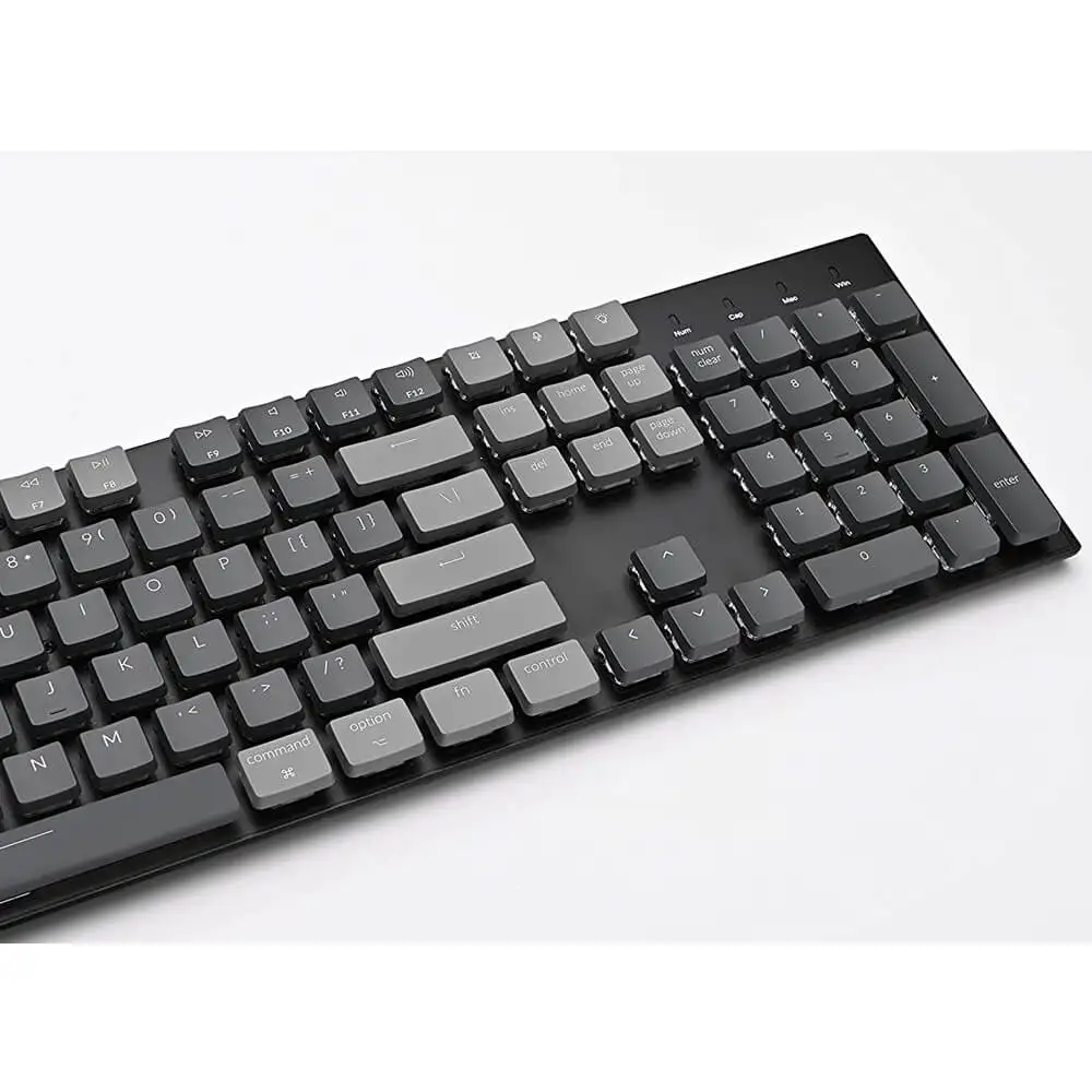 

Keychron K1 V4 X 104 Key Ultra-Thin Wireless Bluetooth USB Mechanical Computer Low Profile Keyboard, White LED Backlit for Mac