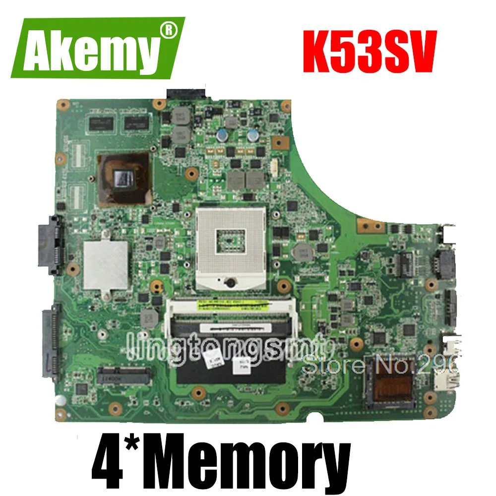 

Материнская плата K53SV REV 2,1, 2,3, 3,0, 3,1 для For For For Asus X53S A53S K53S K53SC P53SJ K53SM K53SJ материнская плата для ноутбука HM65
