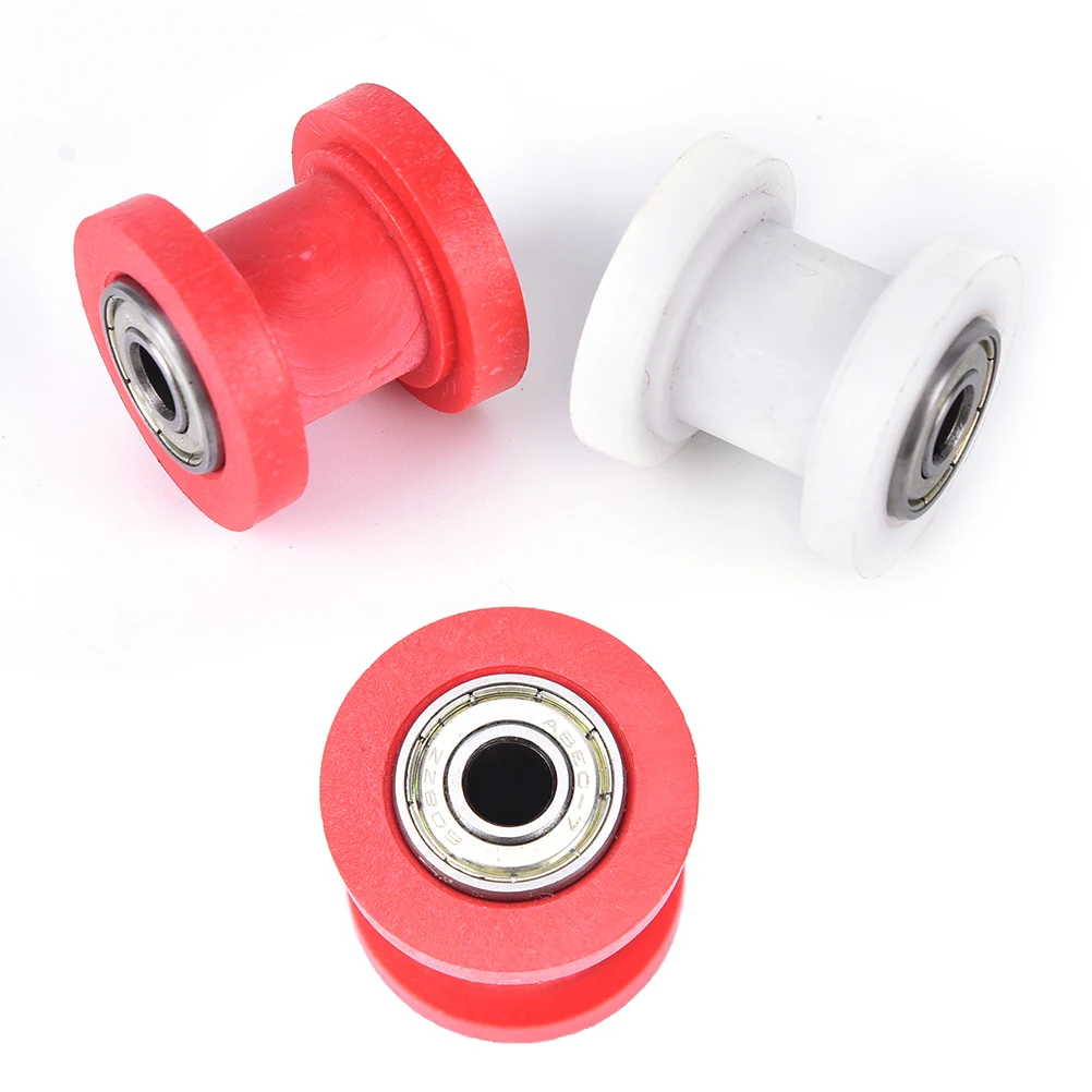 

JETTING 8mm 10mm Motorcycle Motorbike Chain Roller Tensioner Pulley Wheel Guide Motocycle Accessories Red White 1pcs