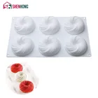 SHENHONG, 6 отверстий, технические формы, турбинные формы для украшения тортов, для выпечки, помадки, инструменты для выпечки