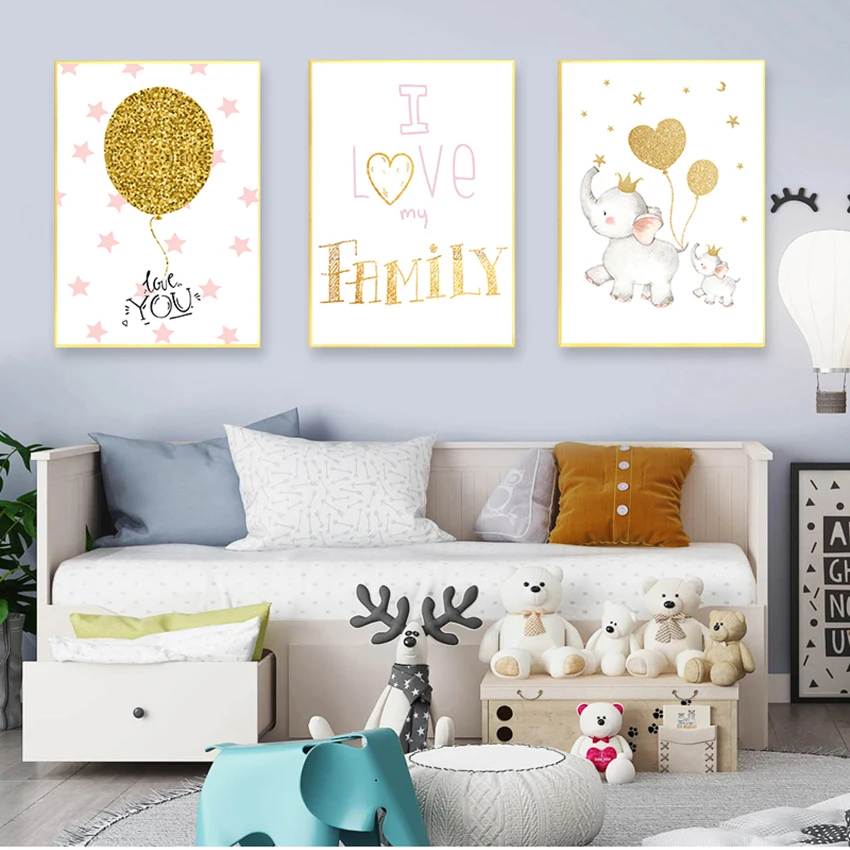 

Плакаты слона розовая Звезда настенные картины декор для комнаты девочки Лебедь холст живопись балета стены Искусство Плакат Детский прин...