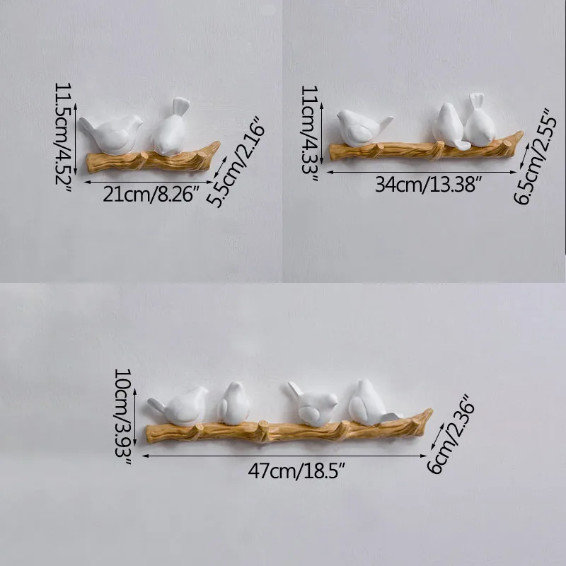 

Creative Wall Hooks Rail Storage Rack Multicolor Little Bird Wall Hanging Hanger Home Supplies Decoration Hook Organizer Stand
