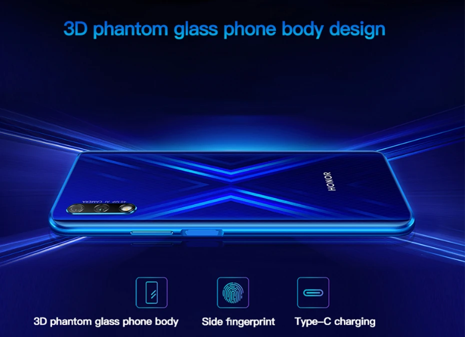 Honor 9X смартфон Kirin 810 Octa Core 6,59 дюймов полный экран 48MP 3 камеры 4000 мАч GPU Turbo мобильный телефон