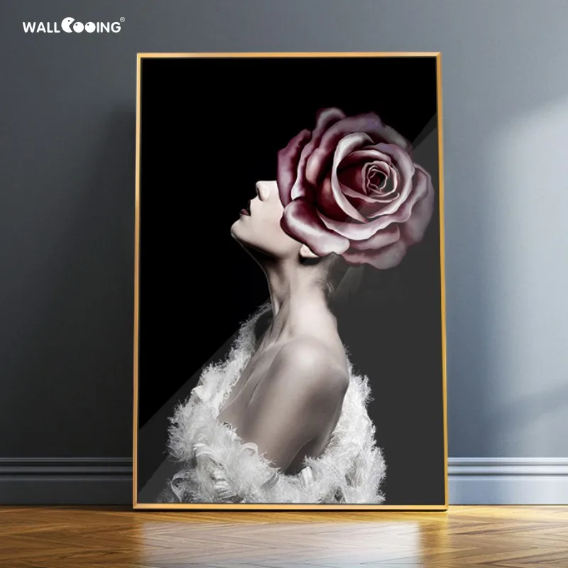 Настенная картина цветок в скандинавском стиле современный абстрактный