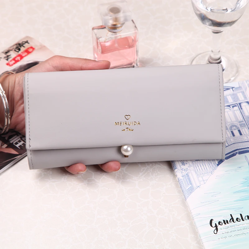 

Женский Длинный кошелек, женский многофункциональный вместительный клатч-кошелек