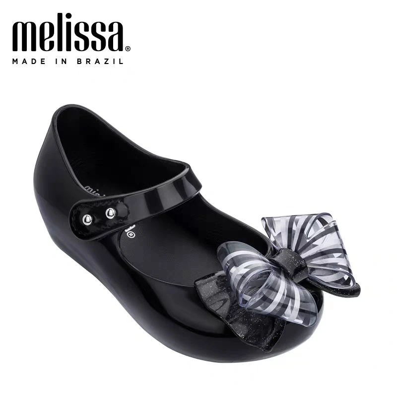 

Summer New Mini Melissa Children's Shoes Melissa Baby Girls Jelly Sandals Fashion Princess Shiny Crystal Crown Single Shoes