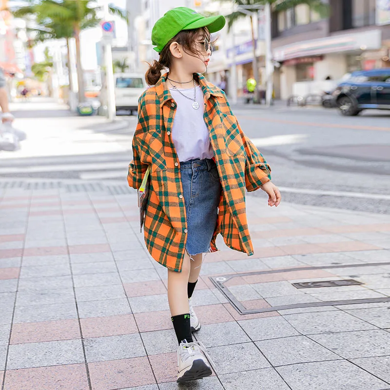 Блузки для маленьких девочек 2020 осенняя хлопковая рубашка подростков детская