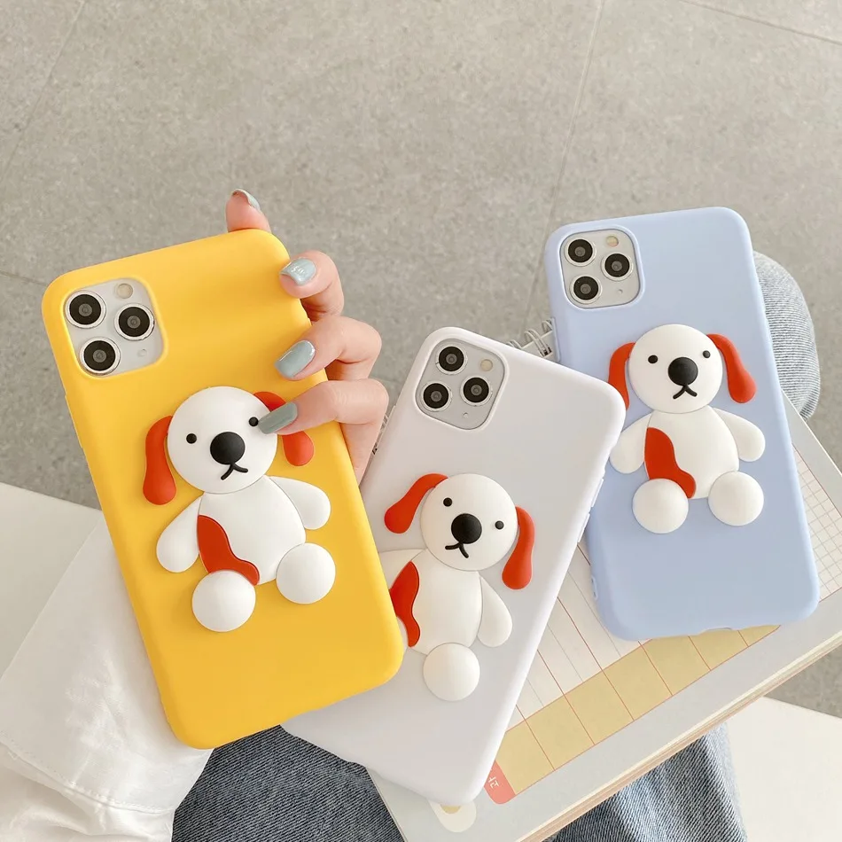 For Redmi Note 8T 8 9 Pro 7 6 5 3D Cute Beagles Dog Shiba Inu Duck DIY Case Xiaomi K20 K30 7A 8A Soft TPU Cover |