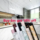 Мраморные контактные настенные бумажные столешницы 2 м, водонепроницаемый настенный бумажный декор для столешницы, крышек шкафов, для обновления мебели на кухне