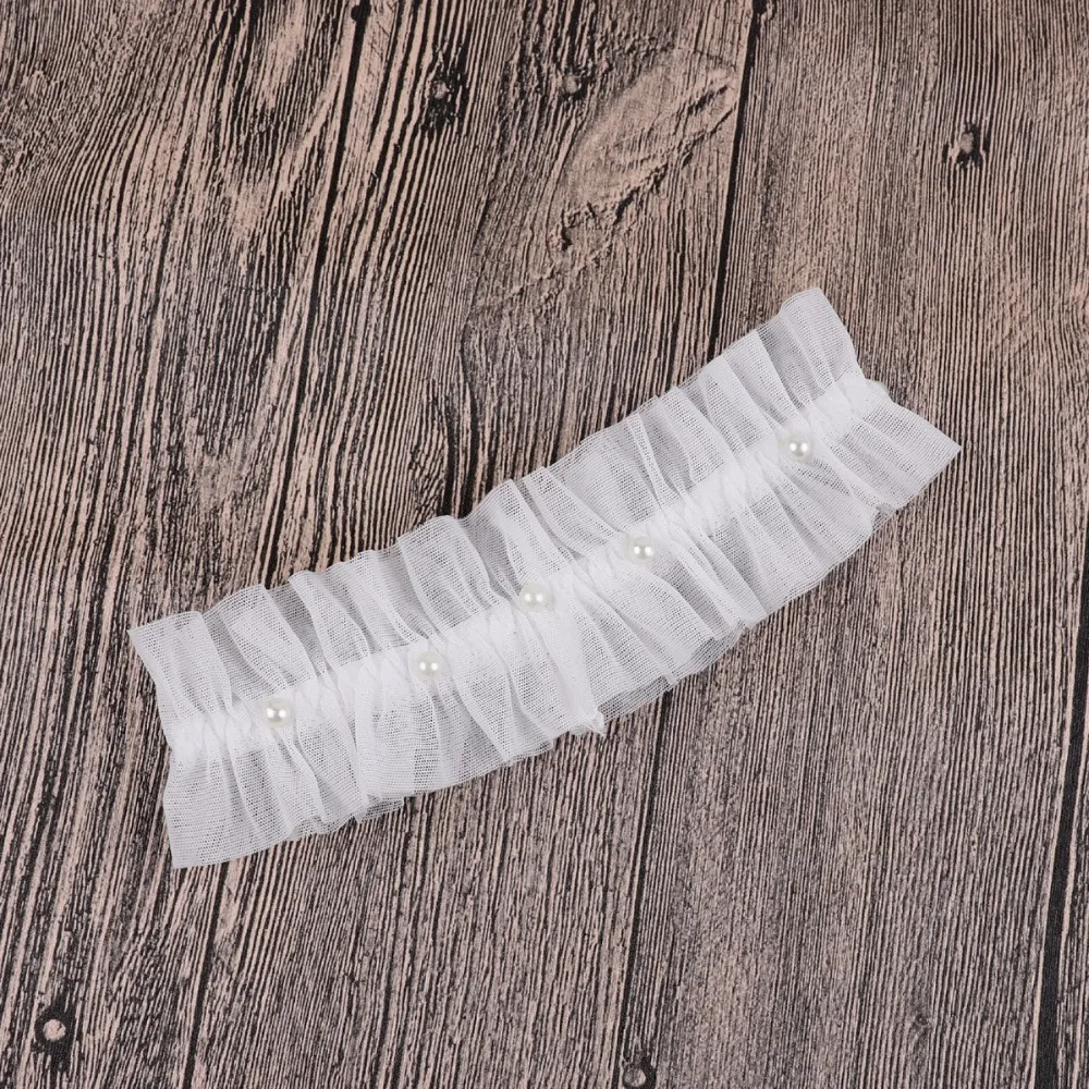 Женская перламутровая подвязка на ногу Свадебные Подвязки для девочек принцесса