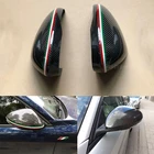 Крышка для зеркала заднего вида из 100% углеродного волокна, подходит для Alfa Romeo Giulia 952 Stelvio 949 2016-2019, стайлинга автомобилей