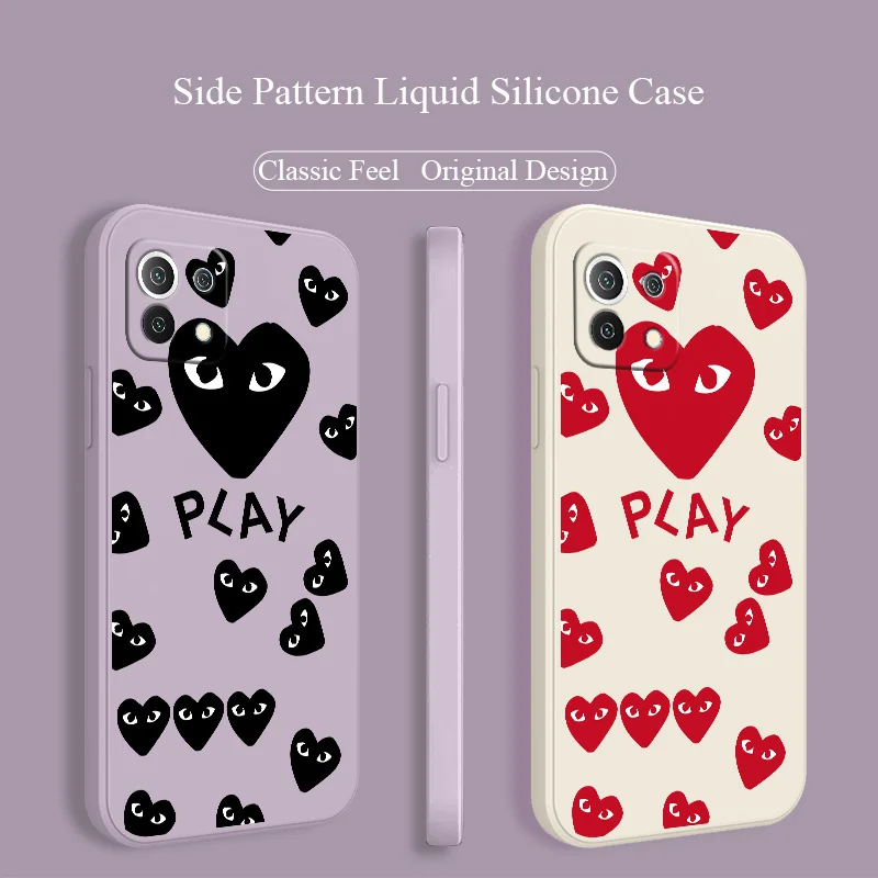 

Red Love Face Silicone Soft Case For Xiaomi Mi 11 lite Ultra 11i 10T 9T Pro Lite 10 10S 9 8 lite Pro Poco F2 X2 F3 Pro Phone