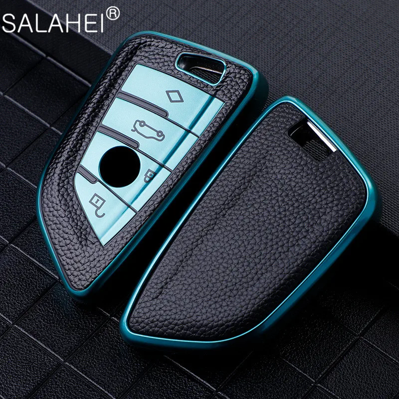

TPU Leather Car Key Case For BMW X1 X3 X5 X6 Series 1 2 5 7 F15 F16 E53 E70 E39 F10 F30 G30 Car Covers Styling Accessories