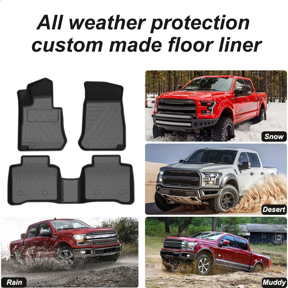 

Waterproof Non-Slip Auto Foot Mats TPE Accessories For Benz GLC-Long Axis 2020 5Seat Car Fully Surrounded Special Foot Pad