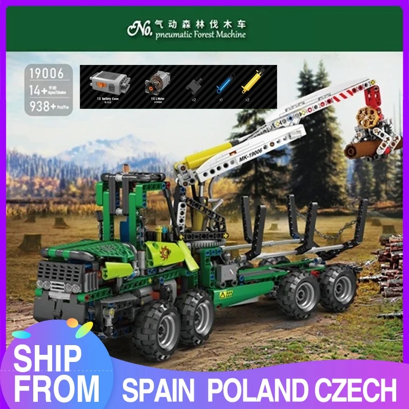 

MOULD KING 19006 Technical Motorized Pneumatic Forest Machine 42080 MOC Building Blocks Bricks Children Boys Gifts Toys