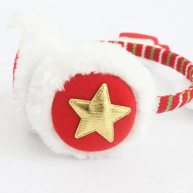 

Christmas Headband Earmuffs Antlers Cartoon Head Hoop Kids Adults Hair Accessories Party Supplies