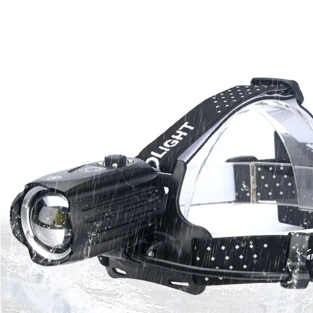 

XHP90 Strong Headlight Flashlight USB Charging Input And Output Telescopic Zoom P90 Outdoor Lighting Headlight Waterproof Lamp