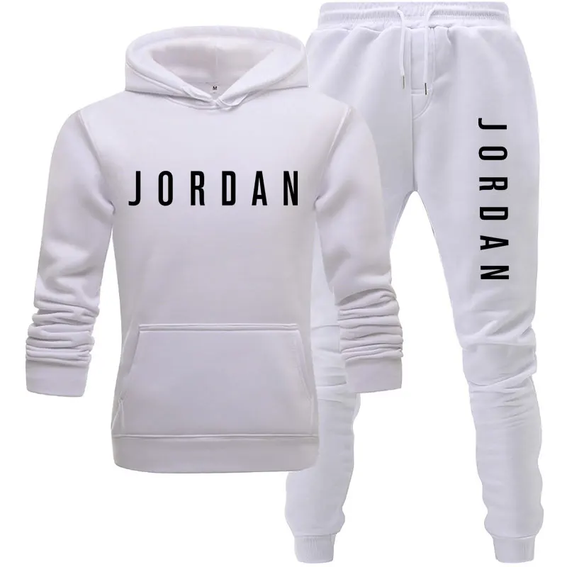 

2020 Fall Set Fashion Hooded Sweatshirt 2 Piece Set Sportswear Brand Clothing Men's Women Fashion Casual Sportswear Hoodie + Pan