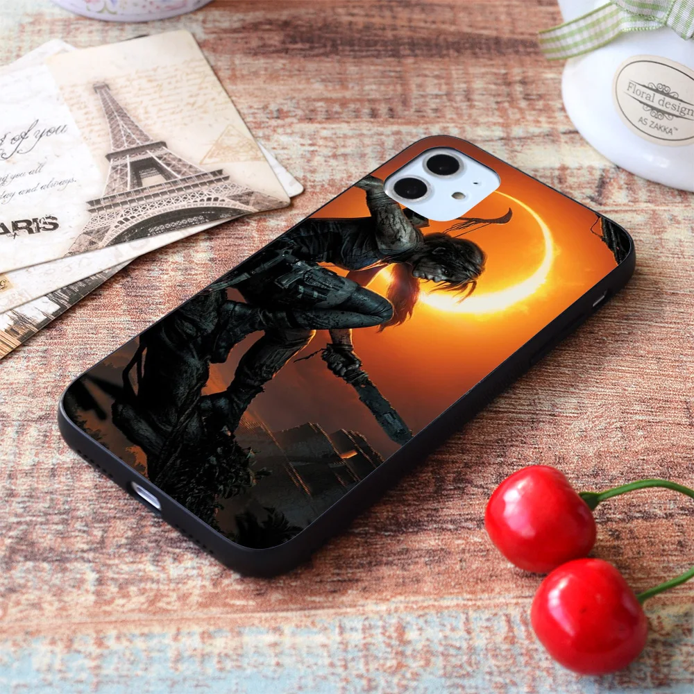 

For iPhone Shadow of the Tomb Raider Soft TPU Border Apple iPhone Case