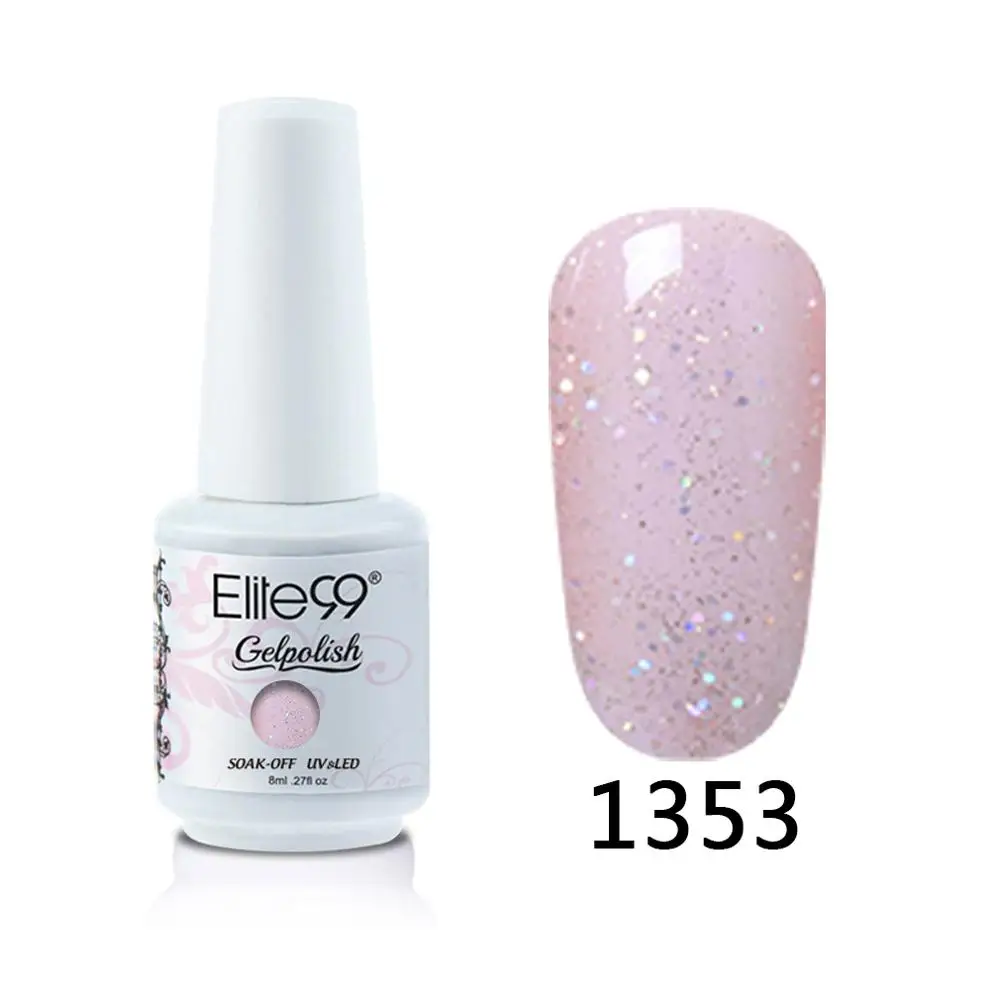 1353 Elite99 8 мл Гель-лак для ногтей Vernis Полупостоянный лак для ногтей УФ-гель лак для ногтей эмаль для маникюра Лак для ногтей - Цвет: 1353