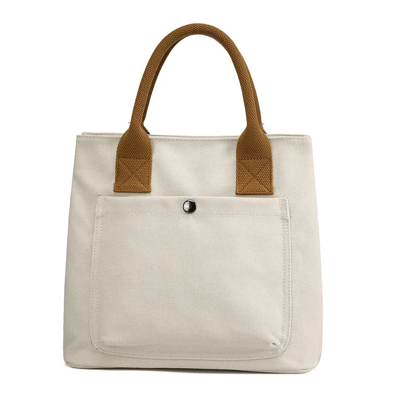 

KVKY Women Handbags Large Capacity Canvas Tote Bag Portable Shoulder Bag Casual Shopper Pack Multi-Pockets Purse for Ladies 1613