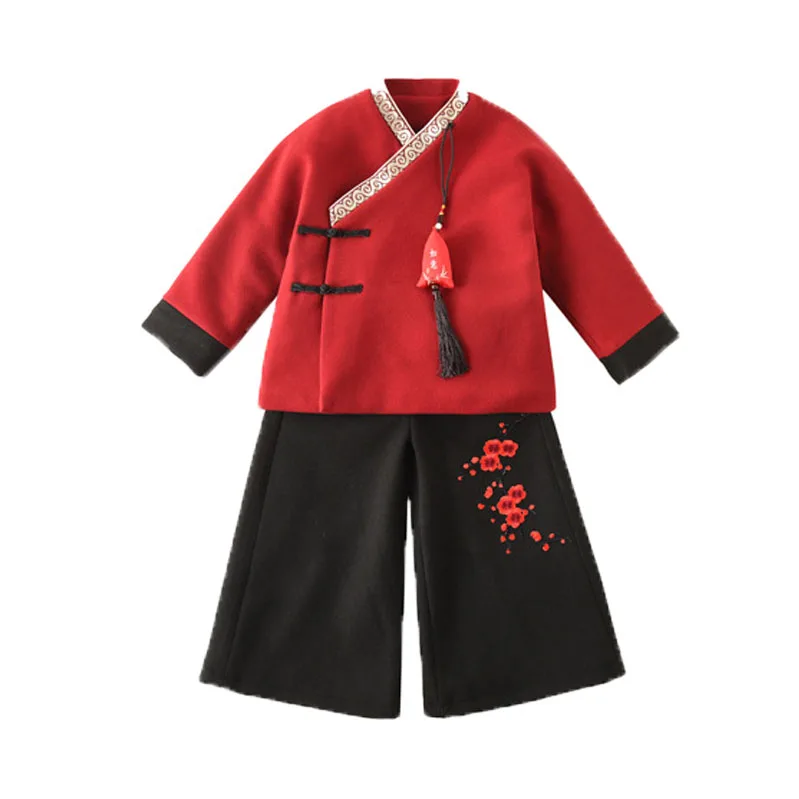 Новый детский костюм в стиле Тан одежда на новый год для мальчиков и девочек