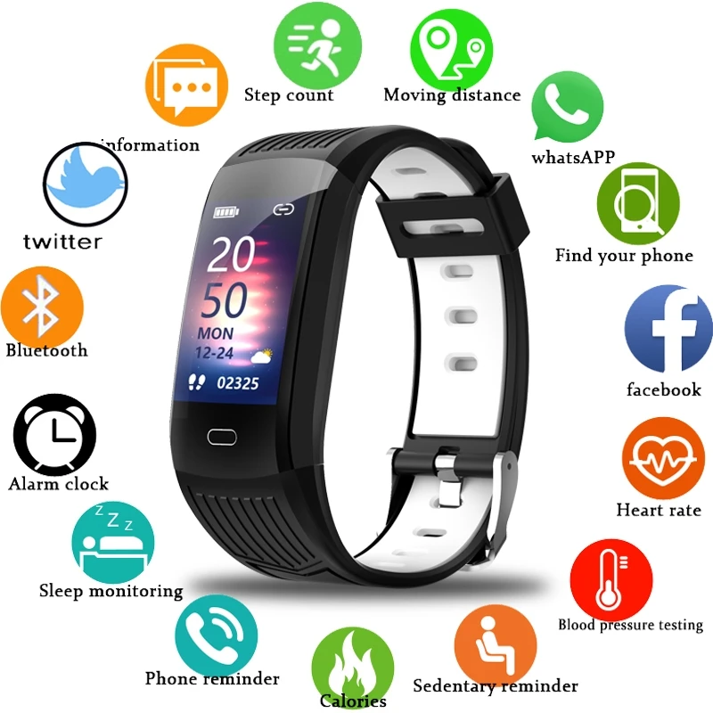 

Light infant male watch, waterproof fitness tracker, music control bracelet, heart rate monitor